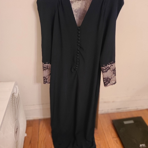 SPECTACULAR VINTAGE 1940 Style faux fur jacket and 1960s fabulous party dress - Picture 2 of 9